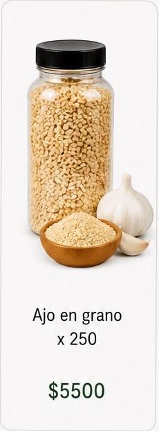 Ajo en grano 250gr